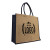Personalised Coloured Jute Bag in Blue with a Logo Display Example, available at Helloprint