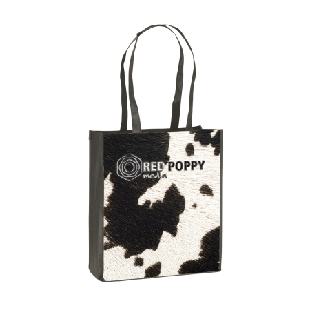 Cheap and sturdy shopping bag with long straps. At Helloprint you can personalise it with your own company logo or design.