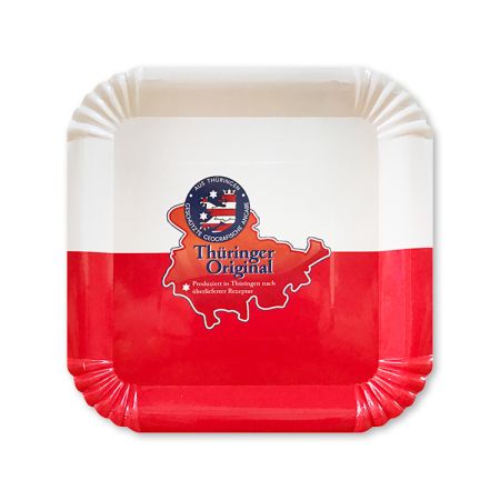 A printed paper plate available with personalised printing options for a cheap price at Helloprint