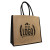 Coloured Jute Bag with a Logo Display Example on the Front, available at Helloprint
