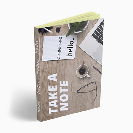 Sticky notes with softcover