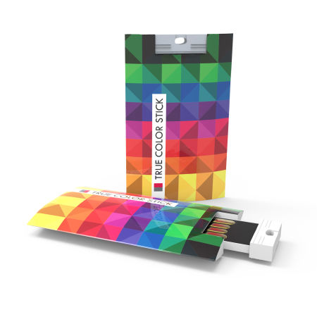 A high quality true colour stick, size 2400 x 2400 cm, available to be printed at Helloprint with a custom logo or image.