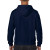 Male Fleece Zip up Hoodie from the back, available at Helloprint