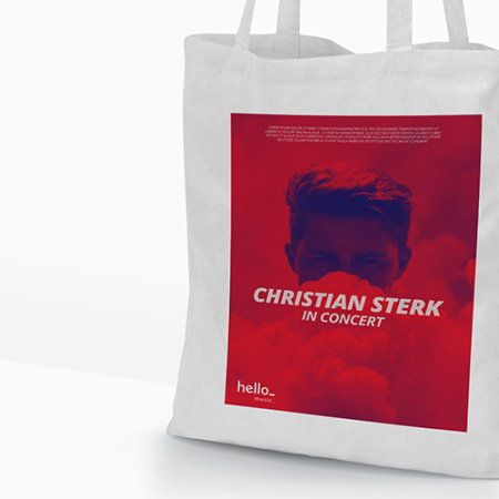 Long Handle Cotton Bags - Full Colour