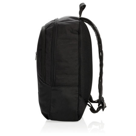 Custom Business Backpack with two zipper compartments, available at Helloprint. 