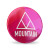 The front of a pink button with a diameter of 37 mm, buy it at Helloprint.