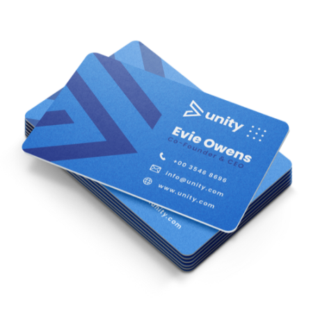 White PVC Business Cards