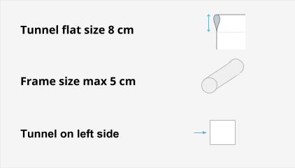 Banner tunnel on the left side