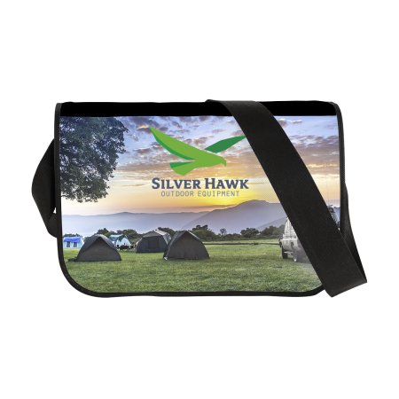 A full colour printed postman bag available at Helloprint with personalised printing options for a cheap price