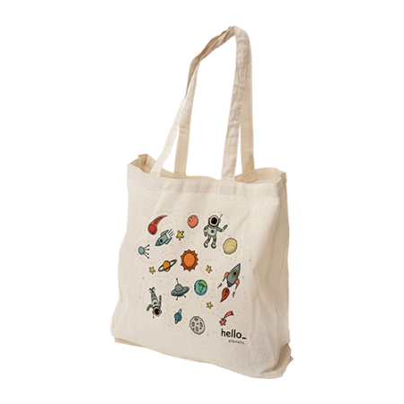 Long Handle Cotton Bags - Full Colour