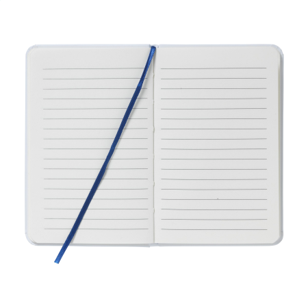 Notebook with bookmark. Perfect to note your idea and plan. Awesome for your colleagues. Produced by Helloprint.