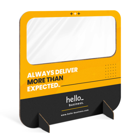 Anti Sneeze Screens for the office - yellow