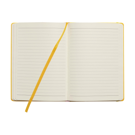 An open A4 notebook available with custom printing solutions for a cheap price at Helloprint