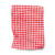 Image of a red and white picnic blanket. Personalise at Helloprint now!
