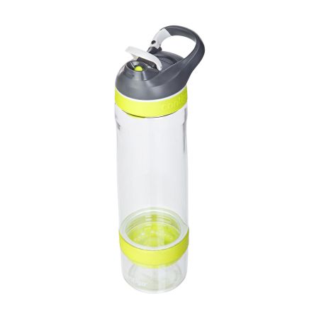 A yellow Contigo Cortland Infuser water bottle available at Helloprint with personalised printing options for a cheap price
