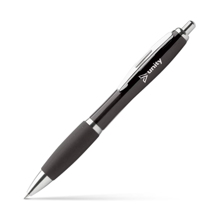 Image of a customisable pen, perfect for promotional events. 
