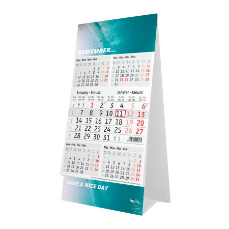 Print desk calendars easily with Helloprint. Make your own very personalized calendars so that you can't forget important events