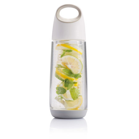 Customisable Bopp Fruit Infuser Bottle Filled with Fruit, with Top Handle, available at Helloprint