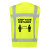 Keep your distance with our high visibility jacket (yellow) back view