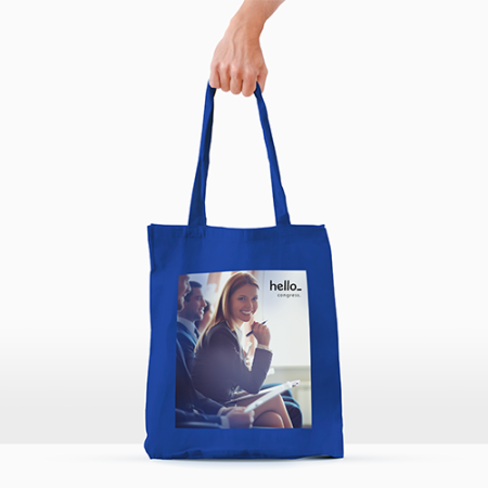 Long Handle Cotton Bags - Full Colour