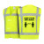 Yellow safety vest with pre-printed design