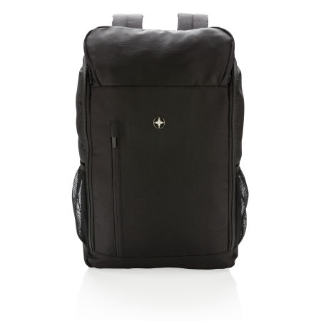 Personalised 17 liters Premium Business Backpack in Black, available at Helloprint.
